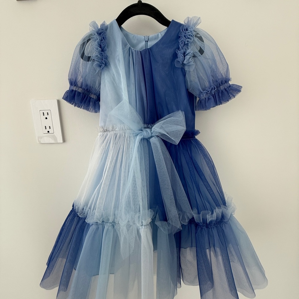 Zoe LTD Blue Ombre Tulle Dress Size 5